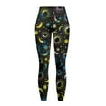 thumbnail image 5 of Renewold Sun Moon Star Colorful Womens Yoga Leggings with Pockets Workout Leggings Ankle Pants Full Length High Waisted Slim Running Pants Non See-Through Printed Tights, L, 5 of 8