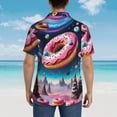 thumbnail image 5 of Haiem Starry Sky Pine Tree Donut Printed Hawaiian Shirt for Men - Men’s Casual Beach Summer Shirts - Stretch Fabric with Modern Fit-Large, 5 of 7