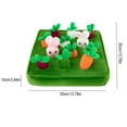 thumbnail image 3 of Viflosae Plush Toys Christmas Gift Baskets for Families Carrot Toy Carrot Pulling Toy Pet Chewable Toys Interactive Carrot Filling Toy Interactive Snuffle Mat Vegetable Field Vegetarian Toy, 3 of 9