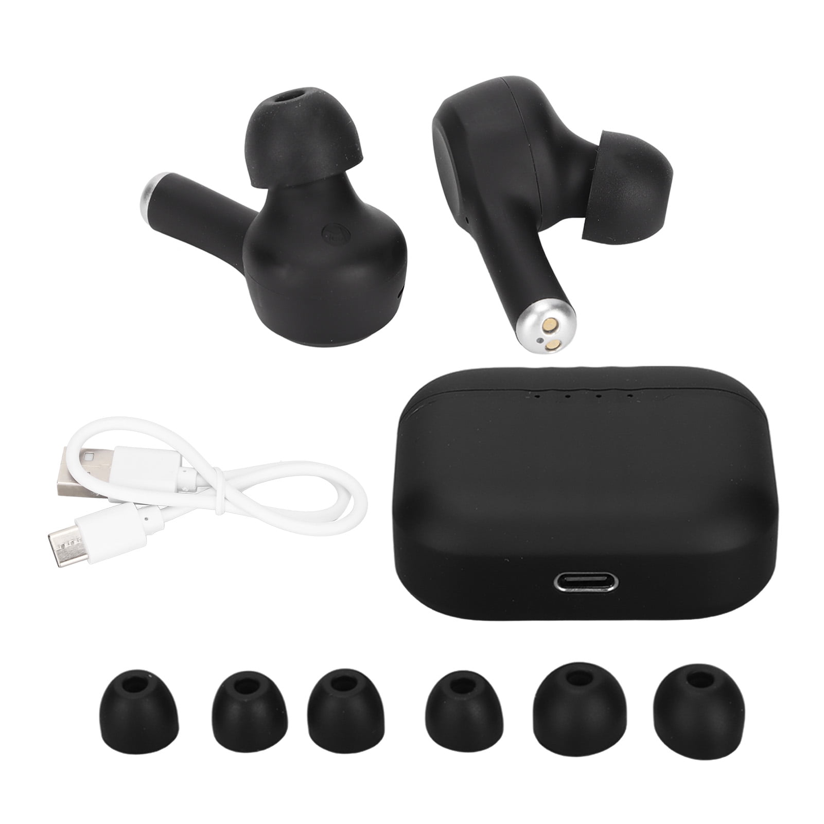 Translator Earbuds, Stylish Appearance High Accuracy Translator Earbuds 5 Modes  For Travel For Shopping Black