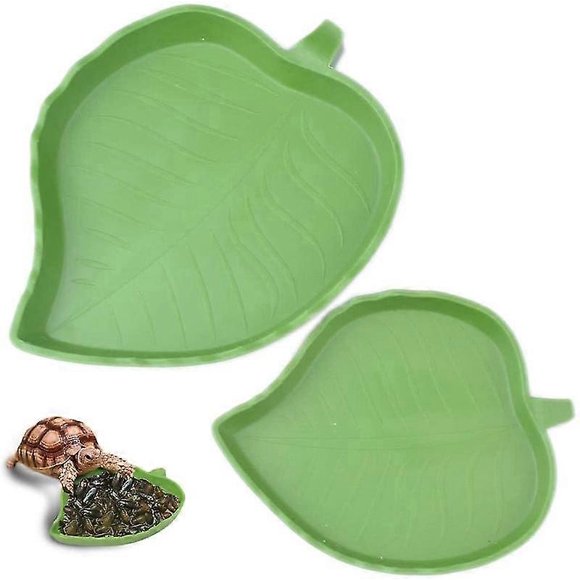 Pieces Reptile Food Water Bowl Turtle Waterer Reptile Dish For Small Pets Reptile, Tortoise, Lizard, Spider, Scorpion (green)