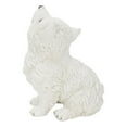 thumbnail image 3 of Hi-Line Gifts 6.5" Howling American Eskimo Puppy Outdoor Garden Statue, 3 of 4