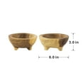 thumbnail image 5 of A&B Home  6-inch Natural Teak Bowl with Legs (Set of 2), 5 of 5