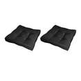 thumbnail image 2 of Cojines de Asiento de 2 Piezas Cojín de Silla de Impermeable para Interiores Y Exteriores, Tatami, Poliéster de , 17,7x17,7x2,75 Negro DYNWAVEMX Cojines de asiento, 2 of 8