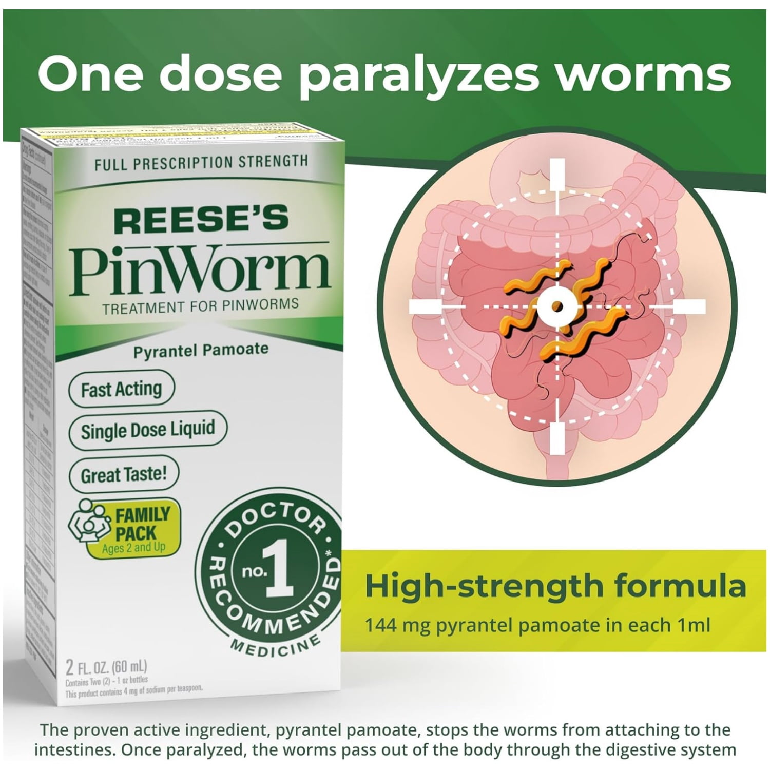 Reese's Pinworm Medicine, 1 fl oz.