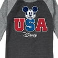 thumbnail image 3 of Disney - Americana - Mickey USA - Toddler And Youth Raglan Graphic T-Shirt, 3 of 6