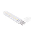 thumbnail image 2 of Lámpara Mini lámpara de lectura brillante de luz de libro USB portátil para computadora portátil (amarillo 8LED), 2 of 7