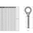 thumbnail image 5 of Expansion Lifting Eyebolt M8x60mm Eye Ring Bolt 3.35" Length 304 Stainless Steel Expansion Bolts with Nuts Eye Hooks Anchor Fastener for Concrete Wall Masonry Ceiling Silver 5Pcs, 5 of 5