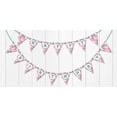 thumbnail image 4 of Inkdotpot Birthday Party DecorationsHappy Birthday Party GarlandBaby Girls StripePennant Banner Flag, 4 of 7