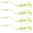 thumbnail image 2 of 4Pcs Carp Fishing Baits Hook Lure Fish Bait Luminous with Spring Feeder Glow Beads Tackle9#, 2 of 14
