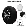 thumbnail image 3 of Kdxio Spare Tire Cover for RV Trailer, Waterproof Wheel Cover,Camper Spare Tire Cover Fit for Rv SUV Truck Travel Trailer 16 inch-Rose, 3 of 8
