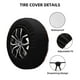 thumbnail image 2 of Fotbe Rose Funda de Llanta de Repuesto con Estampado, Engrosada, Ajuste Universal para Jeep, Remolque, RV, SUV, Camión-17 inch, 2 of 6