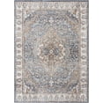 thumbnail image 5 of BoutiqueRugs Aurum Traditional Runner Rug - Machine Washable - Medium Gray, Gray, Navy - 2'7" x 7'3" Runner, 5 of 18