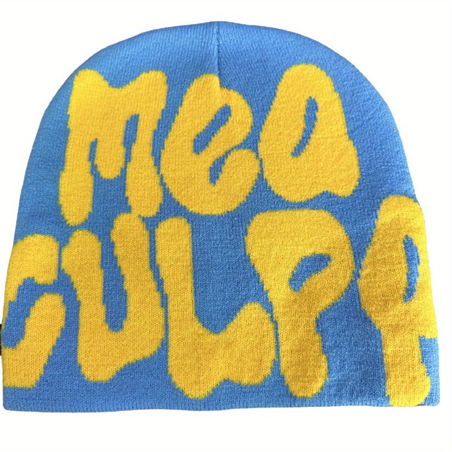 Stay Stylish and Warm with this Unisex Hip Hop Jacquard Beanie Cap!