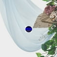 thumbnail image 5 of MDS pack of 2 panels (30" width x 20Ft Long) Wedding Arch Draping Fabric sheer Chiffon Fabric Drapery for Wedding Ceremony - baby Blue, 5 of 7