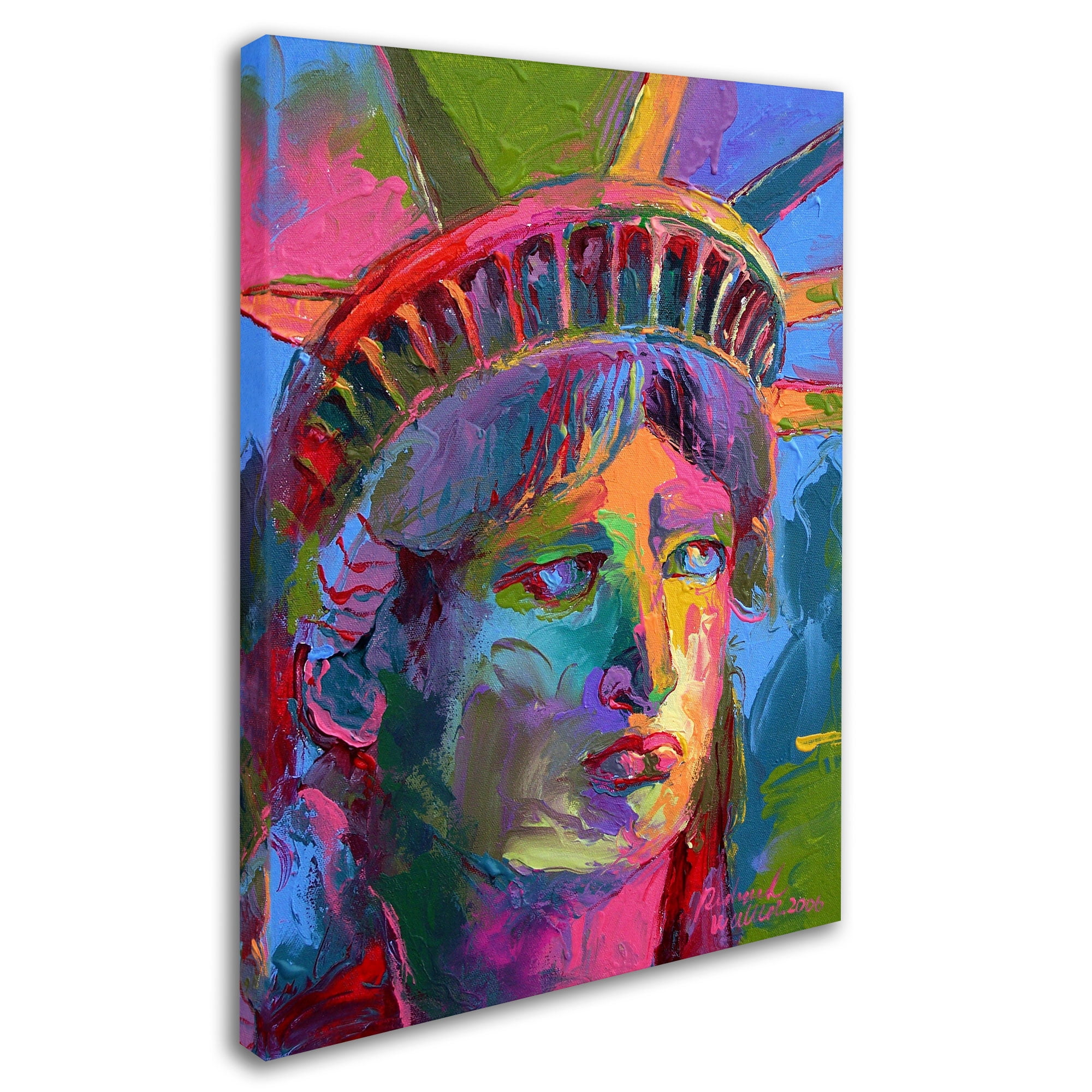 Trademark Fine Art "Lady Liberty 2" Canvas Art by Richard Wallich