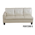 thumbnail image 4 of Hommoo L Shaped 4-Seat Couch, Faux Leather Sectional Couches and Sofas, Modern Living Room Furniture Sets Sectional Sofa Set, Peaerl White(No Ottoman), 4 of 9