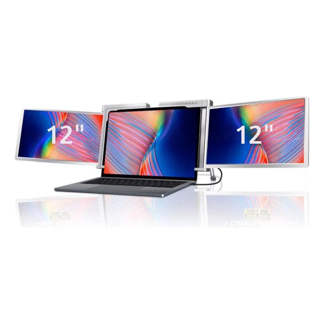 Mr. Gadgets Monitor Portatil Para Laptop 12 Pulgadas Modelo S200 Full Hd 1080p, Ips, 180°, Hdr, Usb-c, Hdmi, 1 Cable 2 Pantallas, Compatible Con Windows, Mac Os, M1, M2, M3, M4, Linux