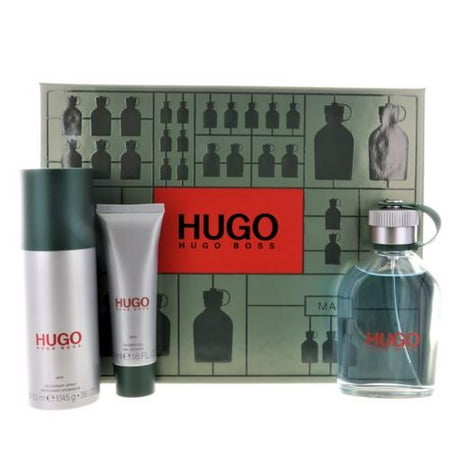 Hugo Boss Man Green 3 PCS Gift Set(4.2 oz EDT+3.6 DEO SPRAY+1.6 oz SG)