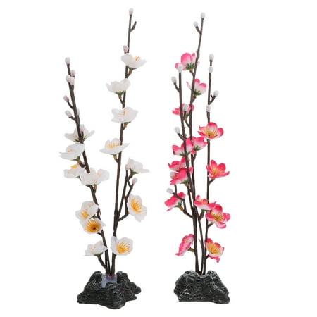 

2Pcs Elegant Artificial Cherry Flowers Sashimi Platter Decoration for Japanese Restaurant