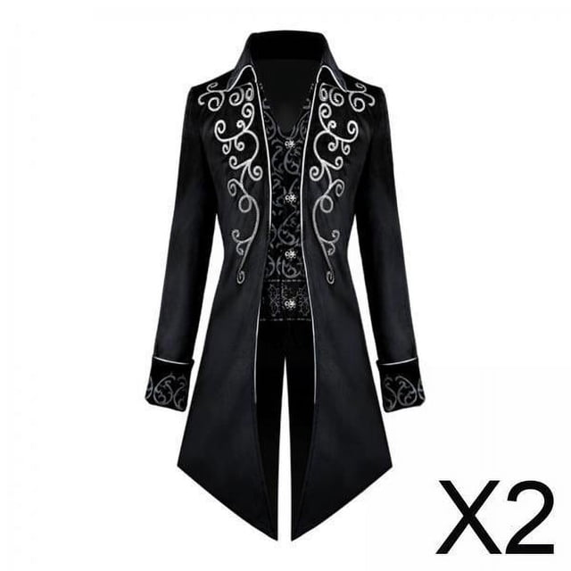 Frac medieval,Chaqueta medieval Steam disfraz de pirata ,Chaqueta victoriana para hombre,frac largo de estilo vintage, gótica uniforme traje de cosplay solapa,Gabardina