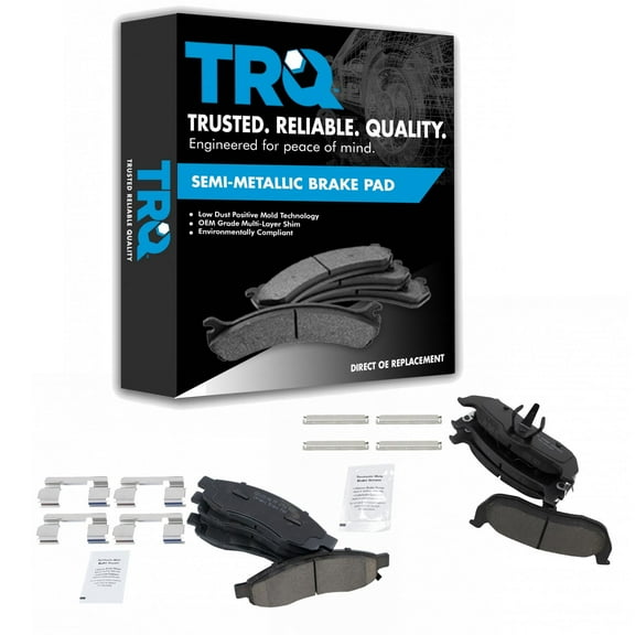 TRQ Front & Rear Ceramic Disc Brake Pad Kit for QX56 Armada Titan Truck SUV New BFA20090 Fits select: 2005-2007 NISSAN TITAN, 2005-2006 NISSAN ARMADA