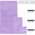 thumbnail image 3 of 100% Cotton Luxury Bathroom Towels Set, Quick Dry,, Lilac, 3 of 7