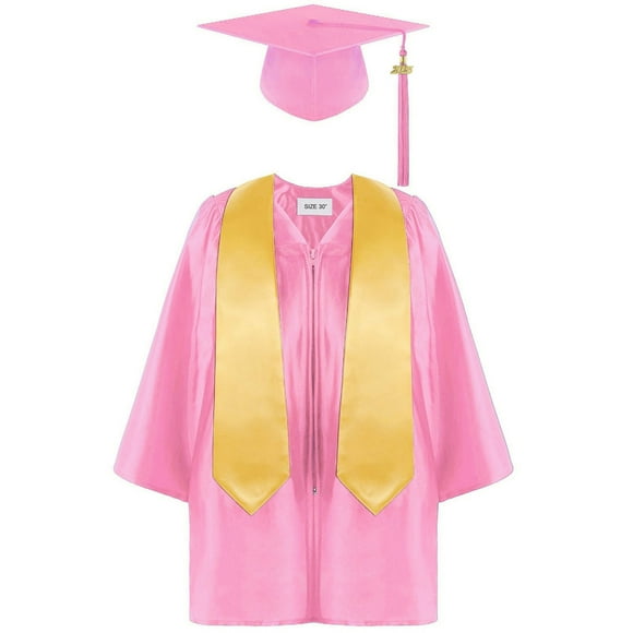 Kids Graduation Robe Toddler Graduation Cap and Gown Set with Tassel Class Of 2025 Size 6-7T Kids Clothes