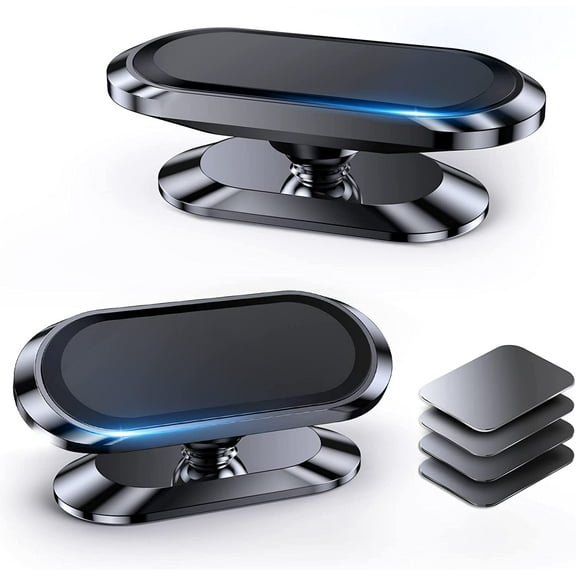 【2-Pack】 Magnetic Phone Holder for Car Dash【Strong Magnet】 Magnetic Car Phone Holder Mount 【4 Plate】 Phone Holders for Your Car Phone Mount for Car Dashboard Cell Phone Car Mount for iPhone Samsung