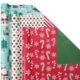 thumbnail image 1 of Rollos de papel de regalo navideño LaRibons, 43 x 305 cm, paquete de 3, 1 of 6