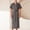 Dark Gray, variant on Couples Cloth Long Robe Short Sleeve Kimono Robe Soft Lightweight Dressing Gown Absorbent Spa Bathrobe