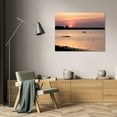 thumbnail image 3 of Alan Hausenflock 32x23 Gallery Wrapped Canvas Wall Art Titled - Sunset in the Marsh, 3 of 4