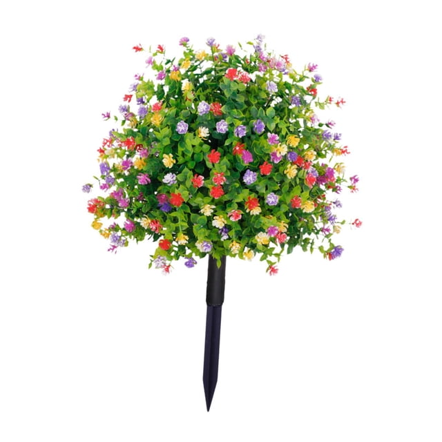 Flores artificiales Flores Estaca decorativa Flores decorativas Flores coloridas Patio de jardín al aire libre Decoración vitalicular Planta Floral
