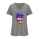 thumbnail image 2 of Camisetas de Cuello Redondo Impreso Gradiente de las Mujeres, Manga Corta Casual Top para el Uso Diario, 2 of 6