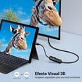thumbnail image 4 of Cable Adaptador Micro HDMI a HDMI Ugreen 20134 Resolución 4K 60Hz, 4 of 6