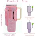 thumbnail image 7 of Bling Water Bottle Holder with Adjustable Strap & Straw Cover for Cup 40 oz Tumbler with Handle, Water Bottle Carrier Bag with Phone Pocket & Carabiner for Cup Accessories, 7 of 7