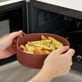 thumbnail image 4 of Hadanceo Air Fryers Pot Non-stick  Food Safe Air Fryers Bowl Anti-slip Convenient Kitchen Tool, 4 of 7