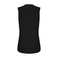 thumbnail image 4 of TrendVibe365 Summer Tank Tops for Women Tunic Pleated Solid Flowy Curvy Hem Shirts Sleeveless Tees Blouse V Neck Tshirts Loose Fit Pullovers Outfits, 4 of 7