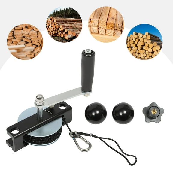Winch System The Manual Winch for The Chainsaw Mill - Makes Milling Easier,Cut Smoother and Save Effort, Allowing You to Directly Cut Logs from One End to The Other End(with Nuts and Bolts)