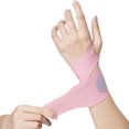 thumbnail image 1 of Muñequera delgada Aqyh - Ajustable - Suave y transpirable - Alivio del túnel carpiano - Soporte ligero - Soporte de muñeca de compresión - Mano derecha/izquierda - Cojín de muñeca para entrenamiento, 1 of 8