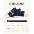 thumbnail image 4 of Timarkment 2Pcs Belts for Women Black and Blue Belt Stretch Braided Womens Belts for Jeans Dresses, 4 of 6
