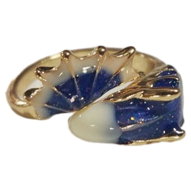 Anillo abierto de aleación sweethay para mujer ajustable Azul 20Conjunto