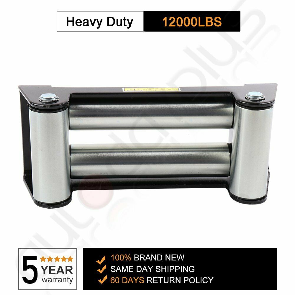 Universal Recovery Winch Fairlead Guide Steel Cable 10'' Bolt Pattern