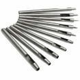 thumbnail image 2 of 10Pcs Leather Hole Puncher Hollow Round Punch Tool Strap Belt Stitching, 2 of 8
