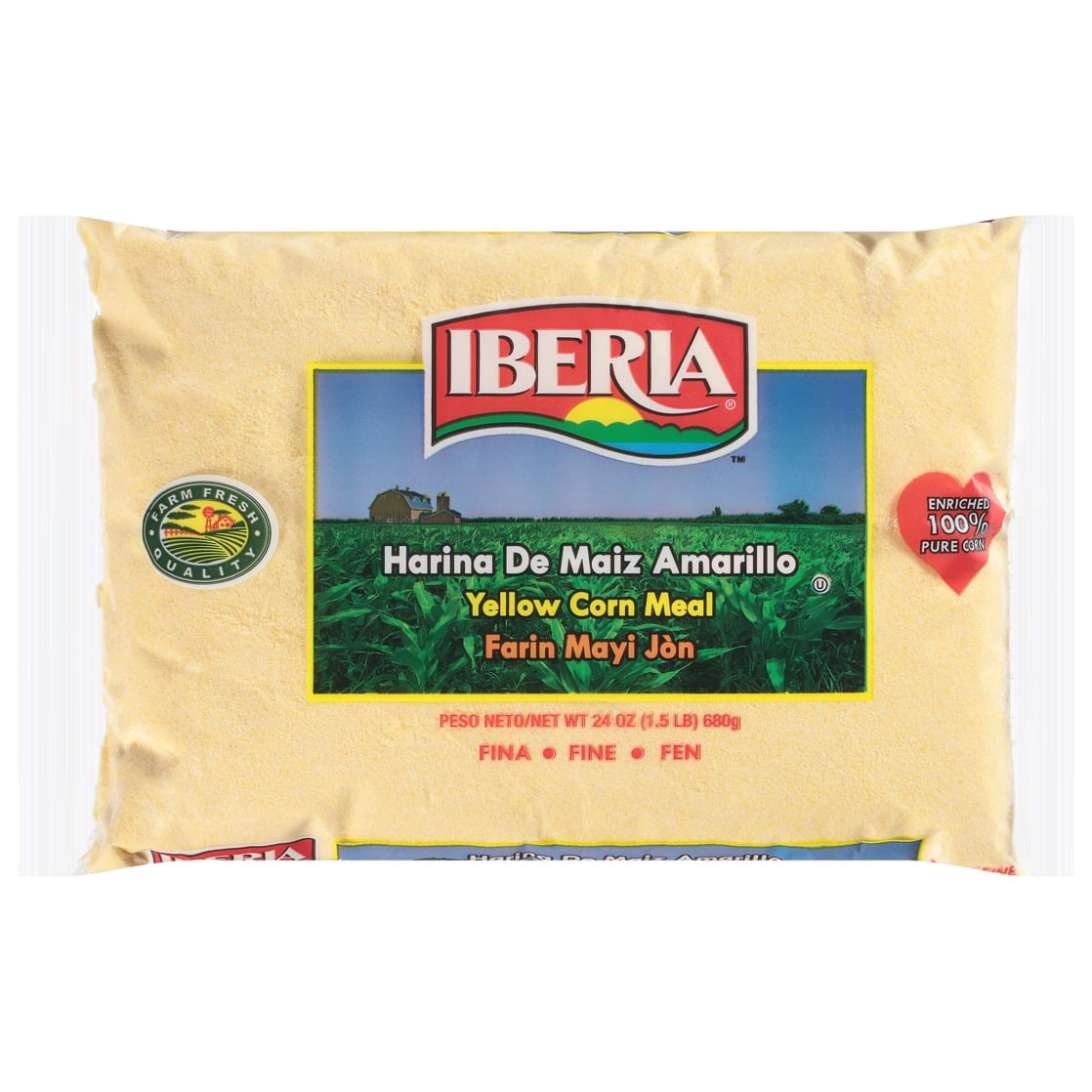 Iberia Fine Yellow Corn Meal, 24 oz