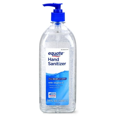 Equate Hand Sanitizer with Vitamin E, 34 fl oz