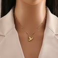 thumbnail image 3 of Metal Bubble Letter Necklace Adjustable Chain Classic Design Skin Friendly For Daily Wear, 3 of 3