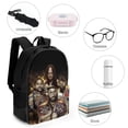 thumbnail image 4 of 16.1in Wres-Tler W-W,E Backpack with Pocket Cartoon Backpack Travel Laptop Daypack Bags For Men Women, 4 of 8