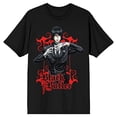 thumbnail image 4 of Black Butler Sebastian Men's Black T-shirt-4XL, 4 of 6