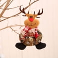 thumbnail image 1 of Navidad hecha a mano Santa Claus muñeco de nieve ciervo árbol de Navidad adornos colgantes muñecos de peluche colgantes para decoración navideña, 1 of 4
